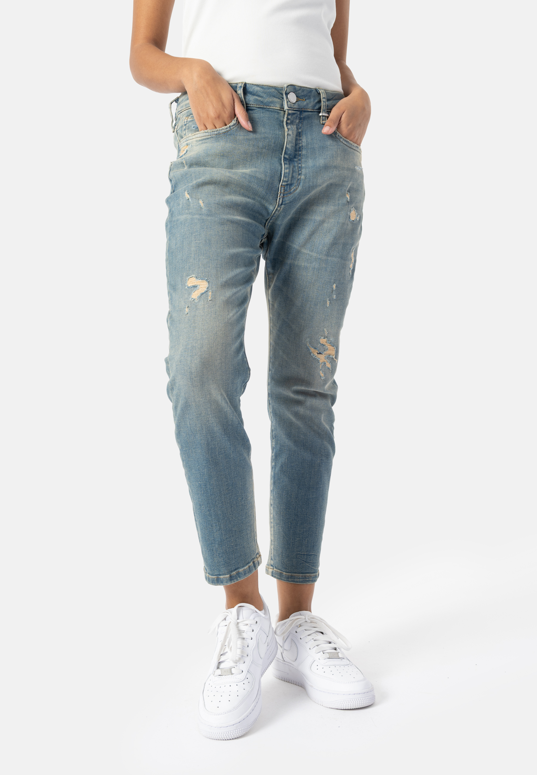 LEONA Destroyed - denim