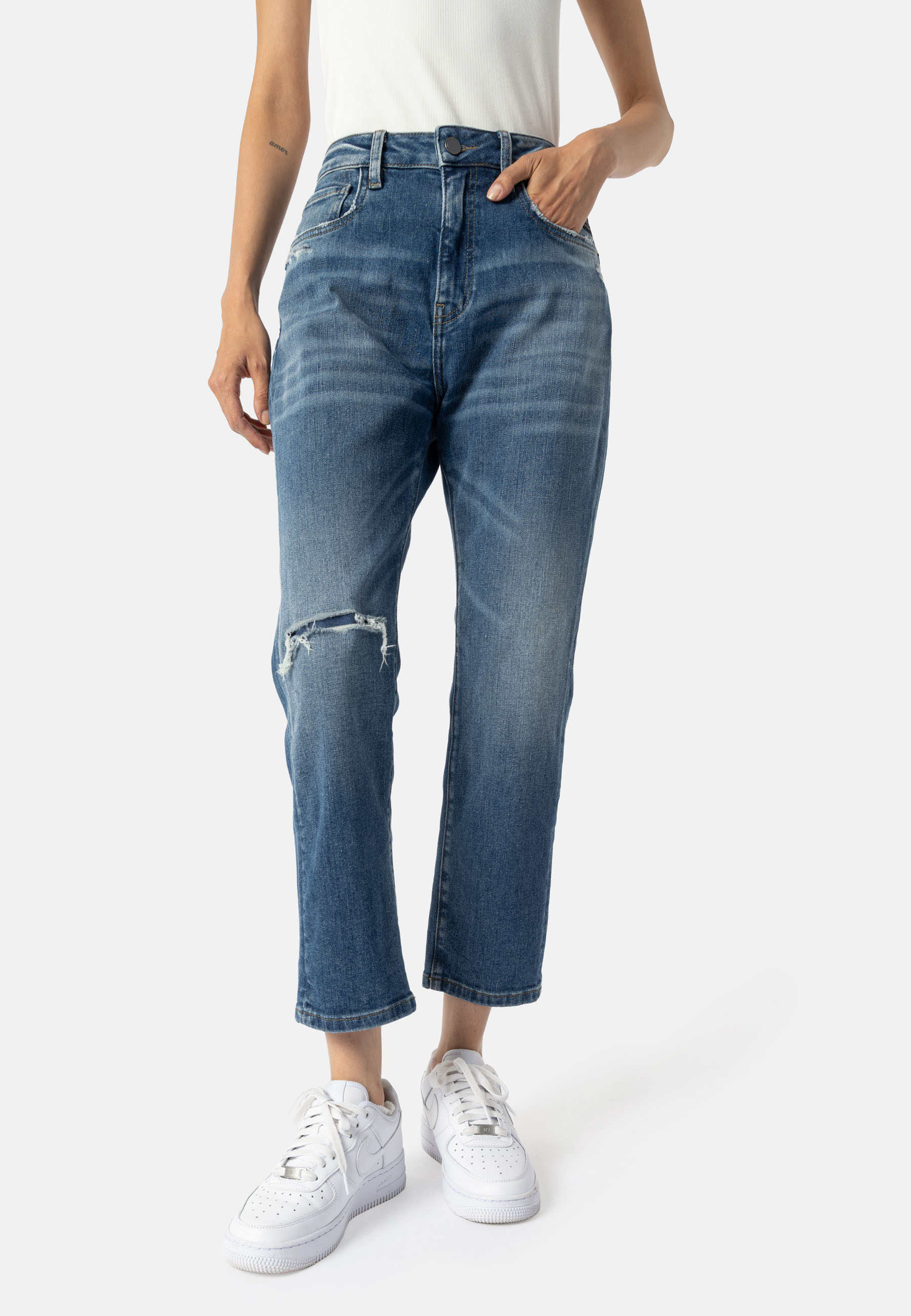 LEONA Destroyed - denim
