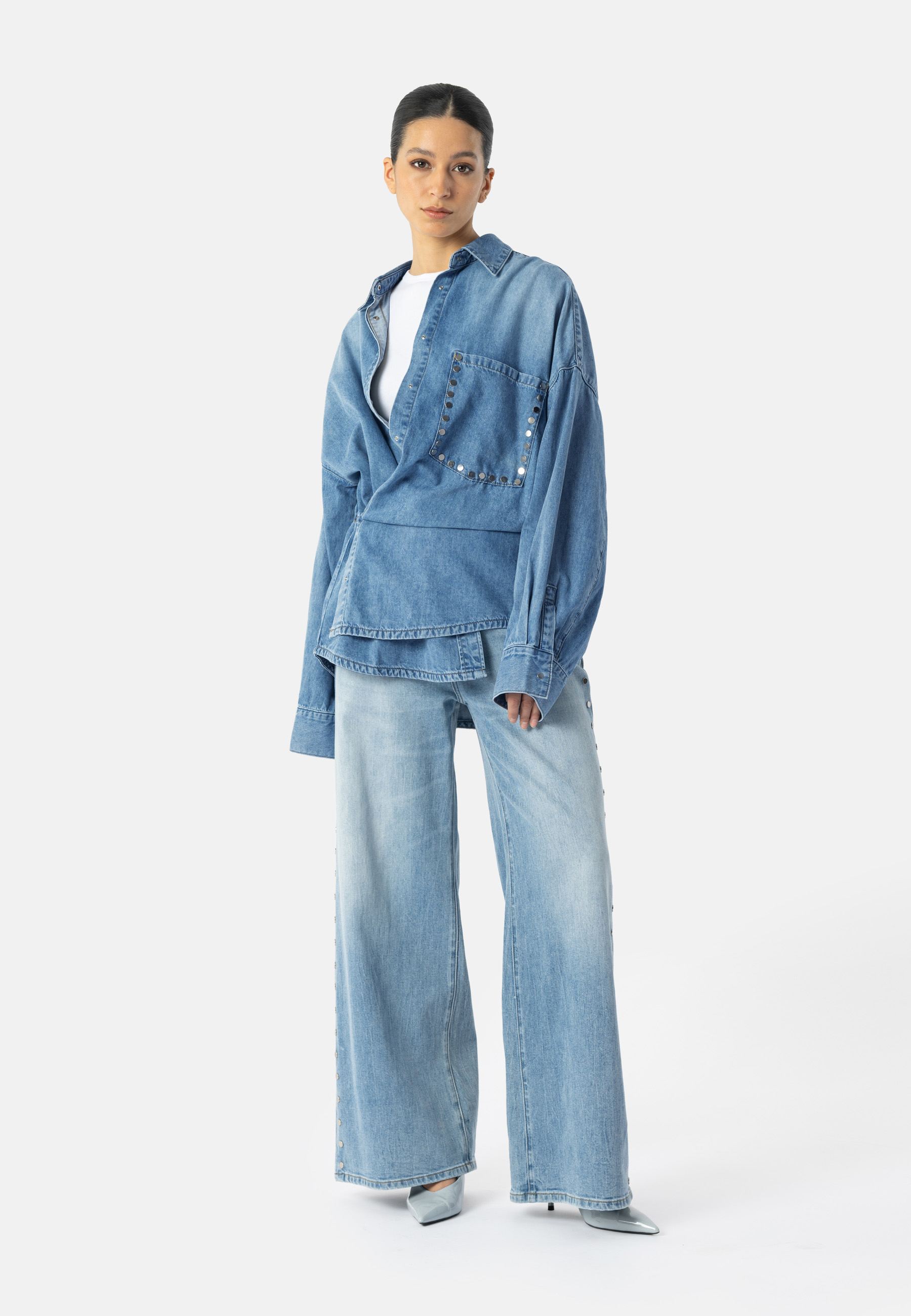 ELLISONA Rivet - jeans shirt
