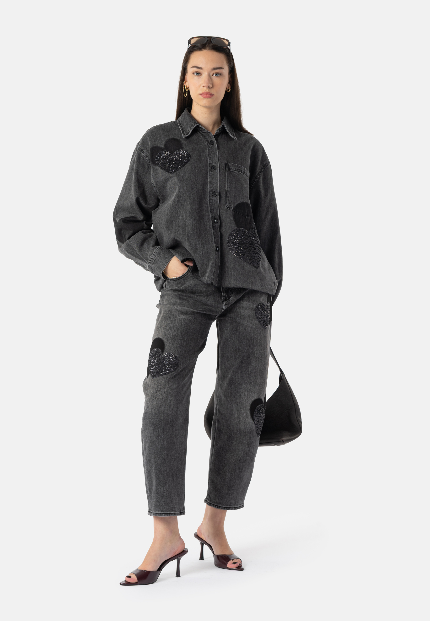 YOANA Sequins - denim