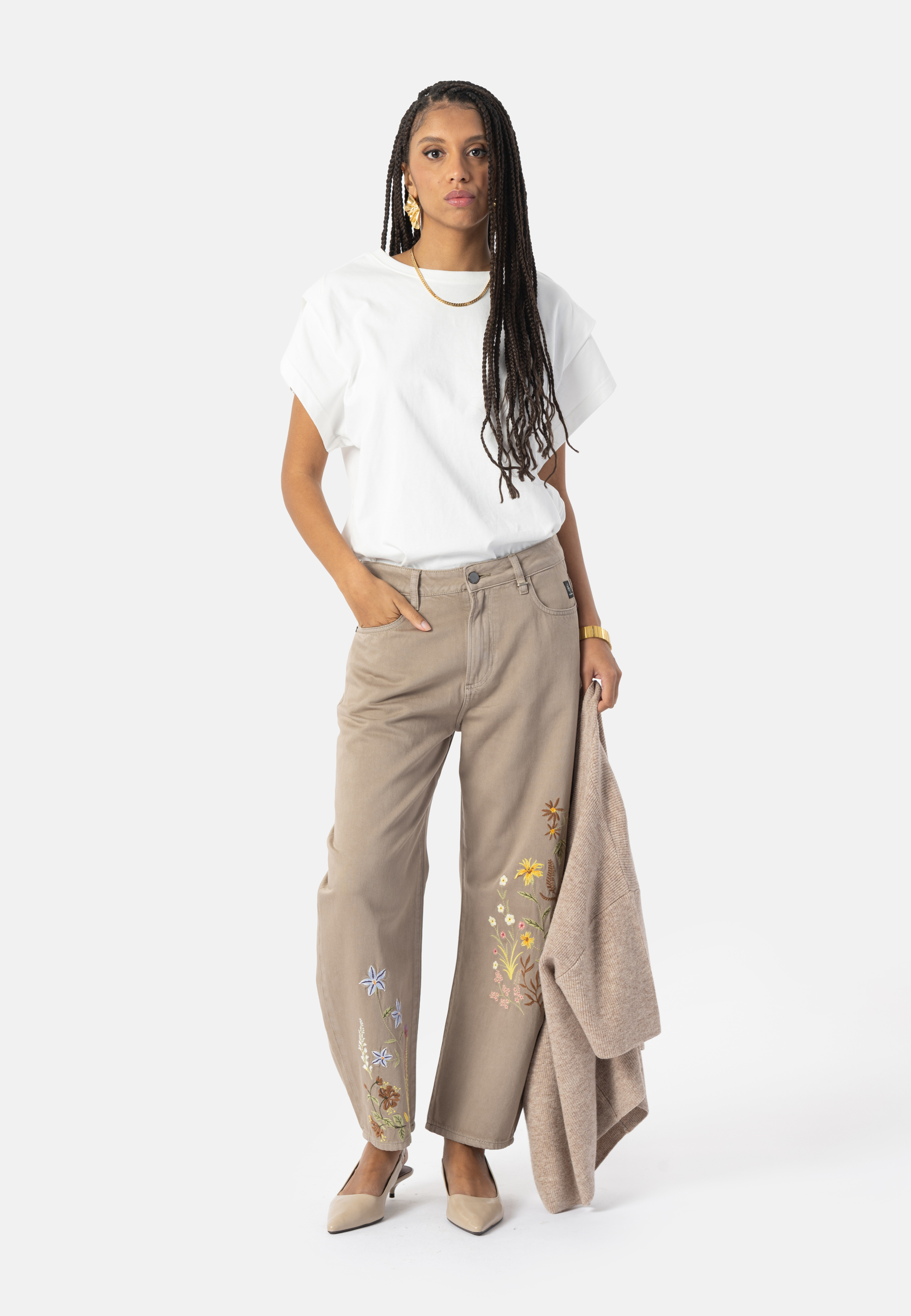 YOANA Embroidery - denim