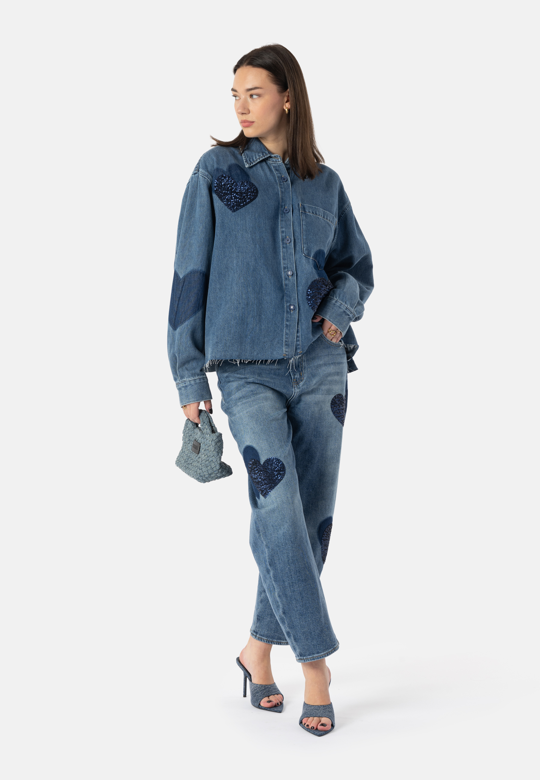 YOANA Sequins - denim