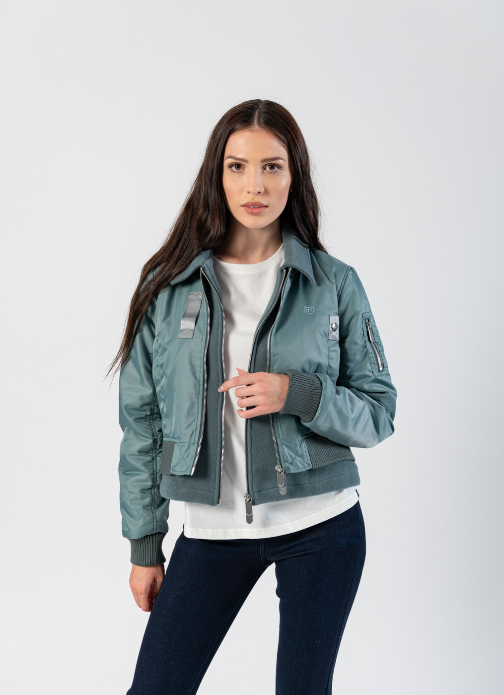 womens casual bomber jacket